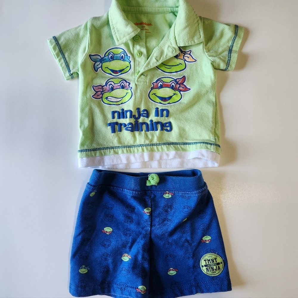 0-3 Month TMNT "Ninja In Training" Outfit